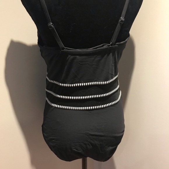 Black swimsuit with mesh cut outs - Picture 2 of 5